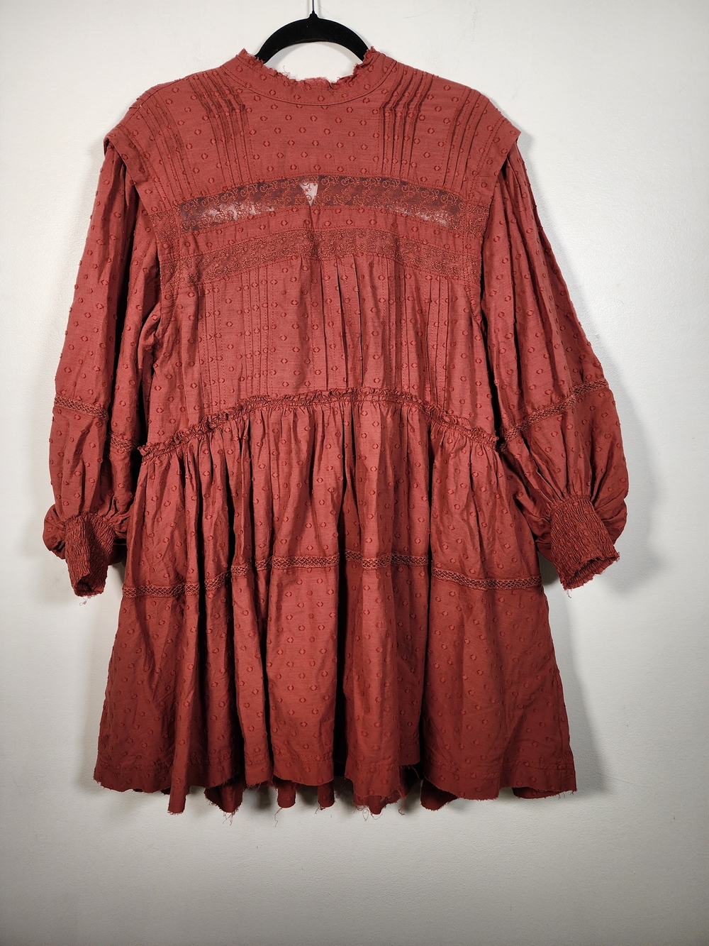 Pilcro Rust-Tone Eyelet Button Top - Picture 3 of 4